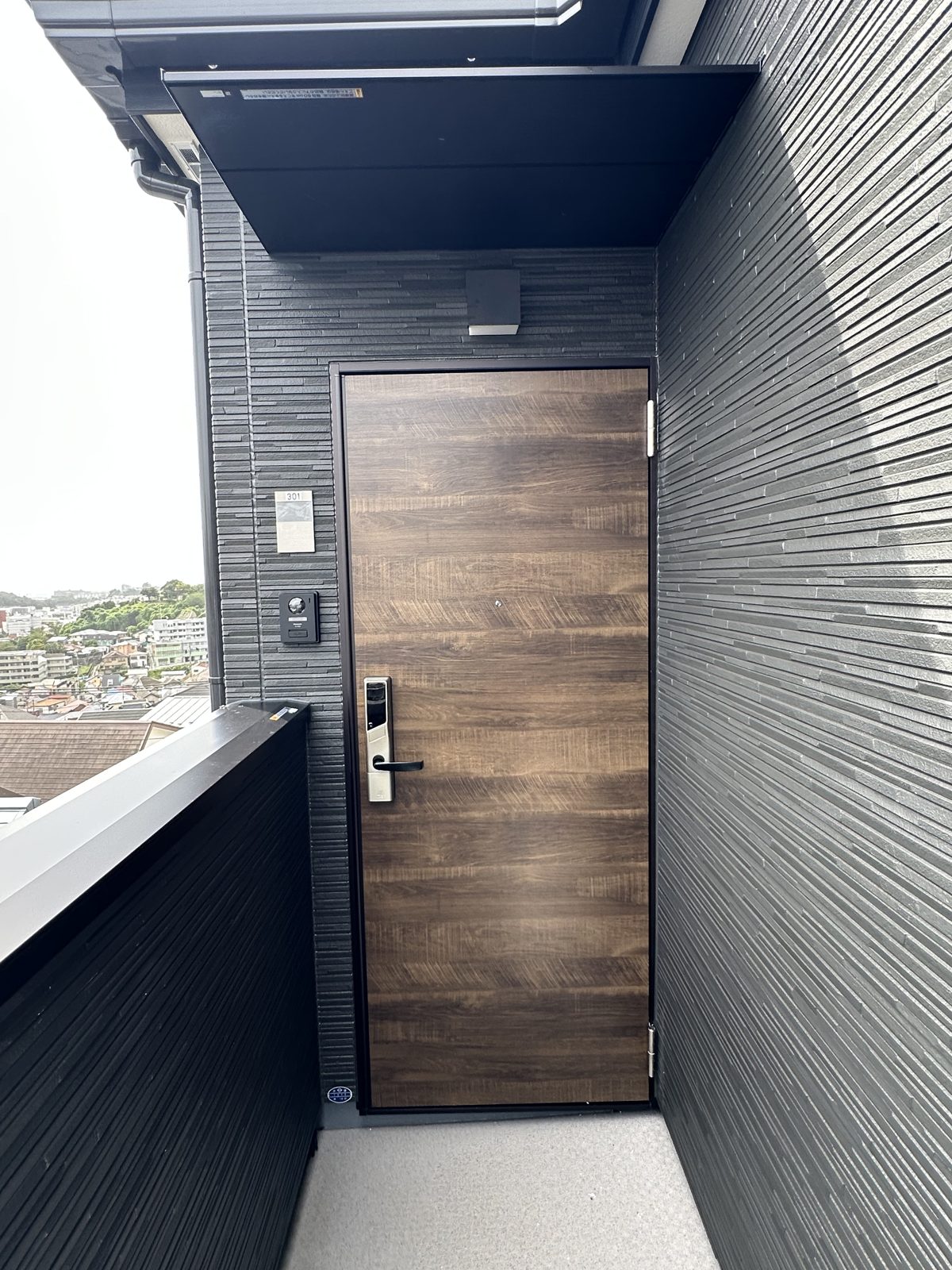 Private unit entrance door